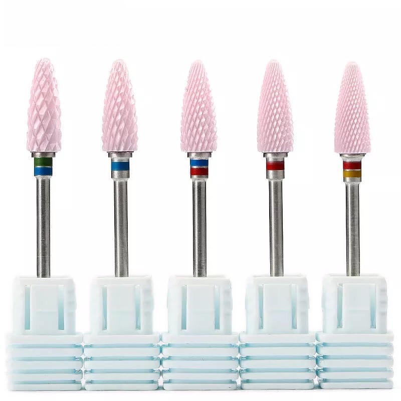 Power Tools Pink - Pink Ceramic Milling Cutters For Manicure,