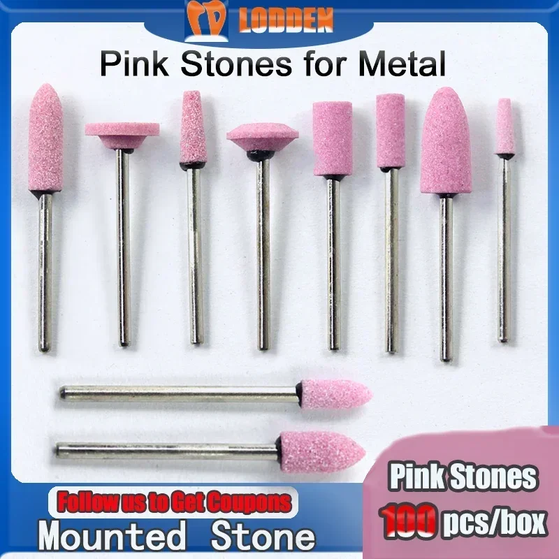 Power Tools Pink - LODDEN 100pcs/box Dental Lab Pink Stone