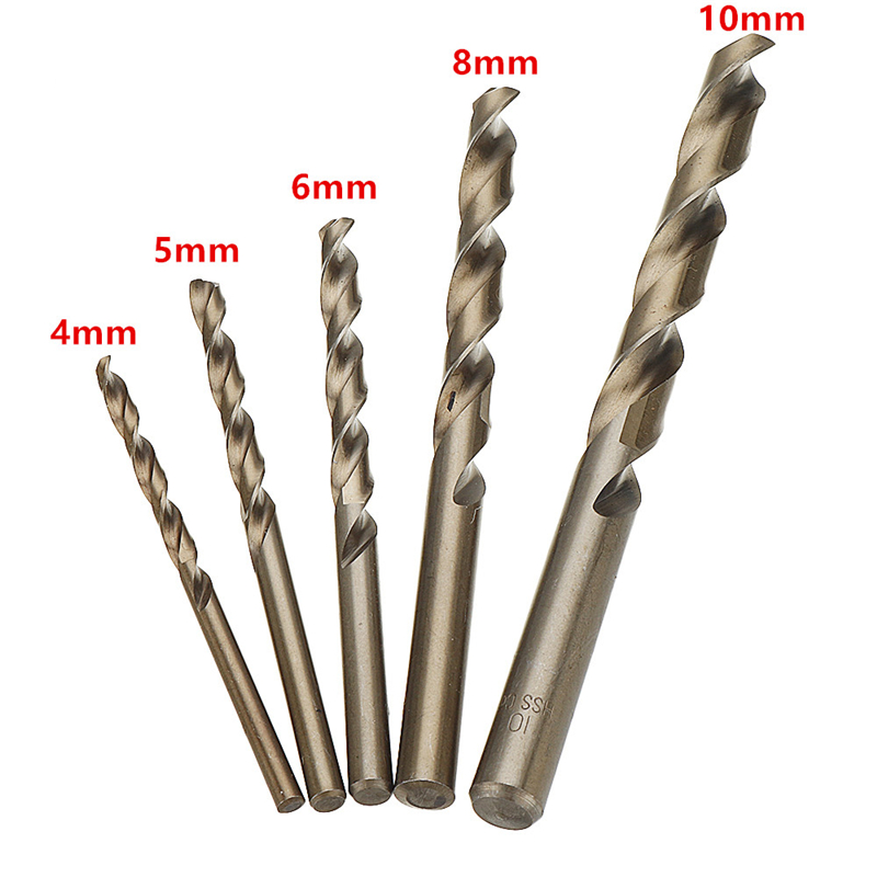 Power Tools Kobalt - 5/4/5/6/8/10Mm M35 HSS-Cổ Coban Bit Khoan