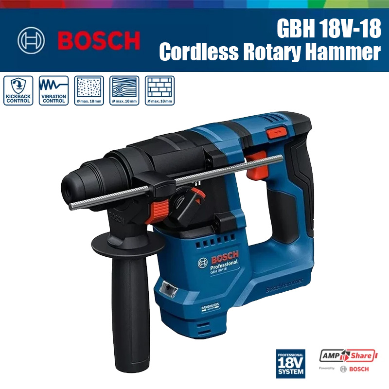 Bosch GBH 18V-18 Cordless Rota - đánh giá và giá Power Tools Impact