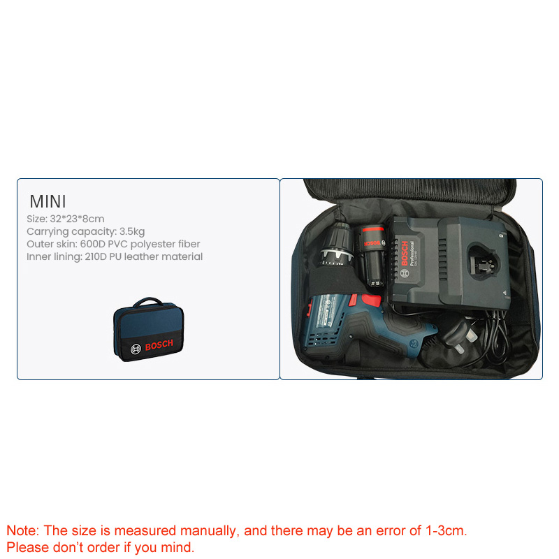 Bosch T-Bag Mini/S Canvas Tool - đánh giá và giá Power Tools Software