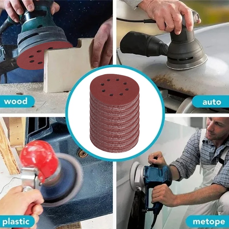 100PCS Sanding Discs 8 Hole Ho - đánh giá và giá Random Orbital Sander