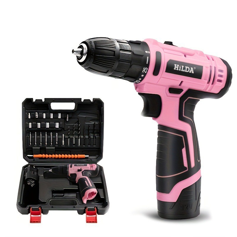 Pink hand drill 10mm two-speed - đánh giá và giá Power Tools Pink