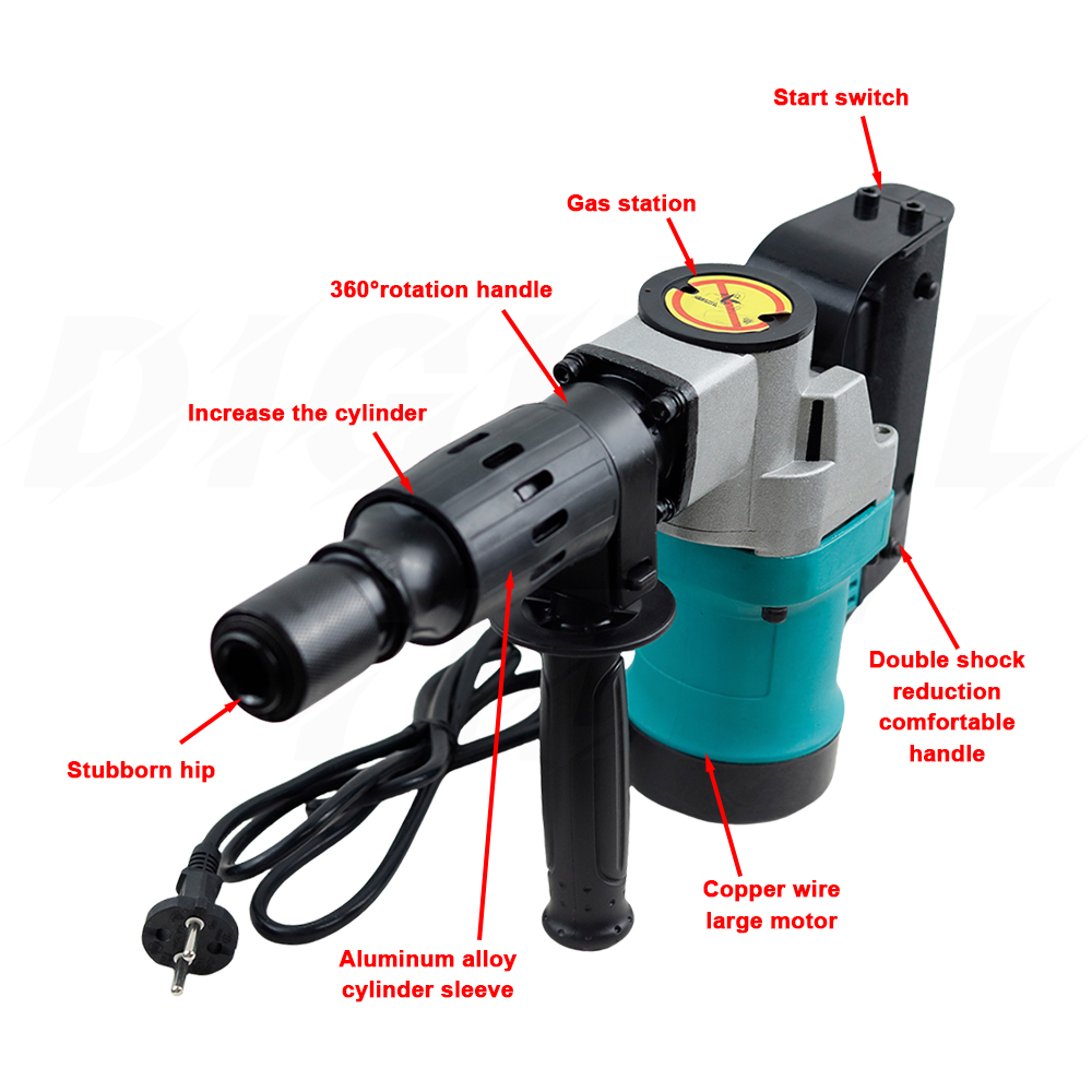 1200W Heavy Duty Electric Hamm - đánh giá và giá Power Tools Hammer