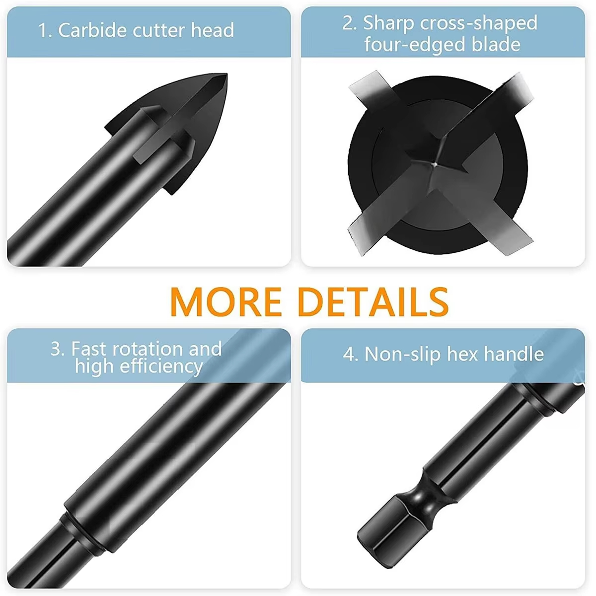 6mm Cross Hex Drill Bit For Ti - đánh giá và giá Power Tools Kobalt