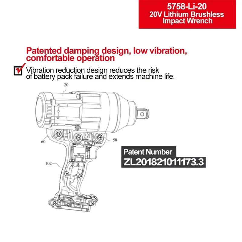 Devon 20V large torque three t - đánh giá và giá Power Tools Impact