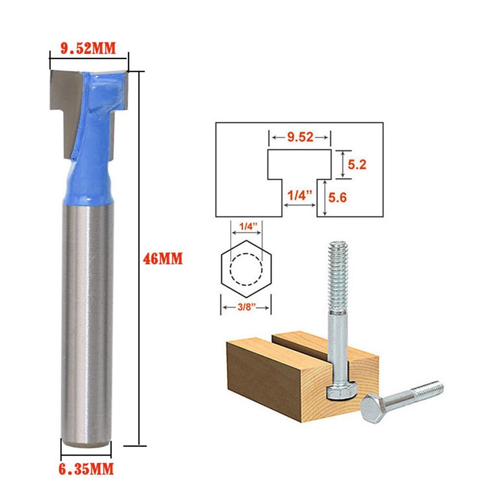 A11I 1/4 inch Shank T-Slot Cut - đánh giá và giá Power Tools For Woodworking