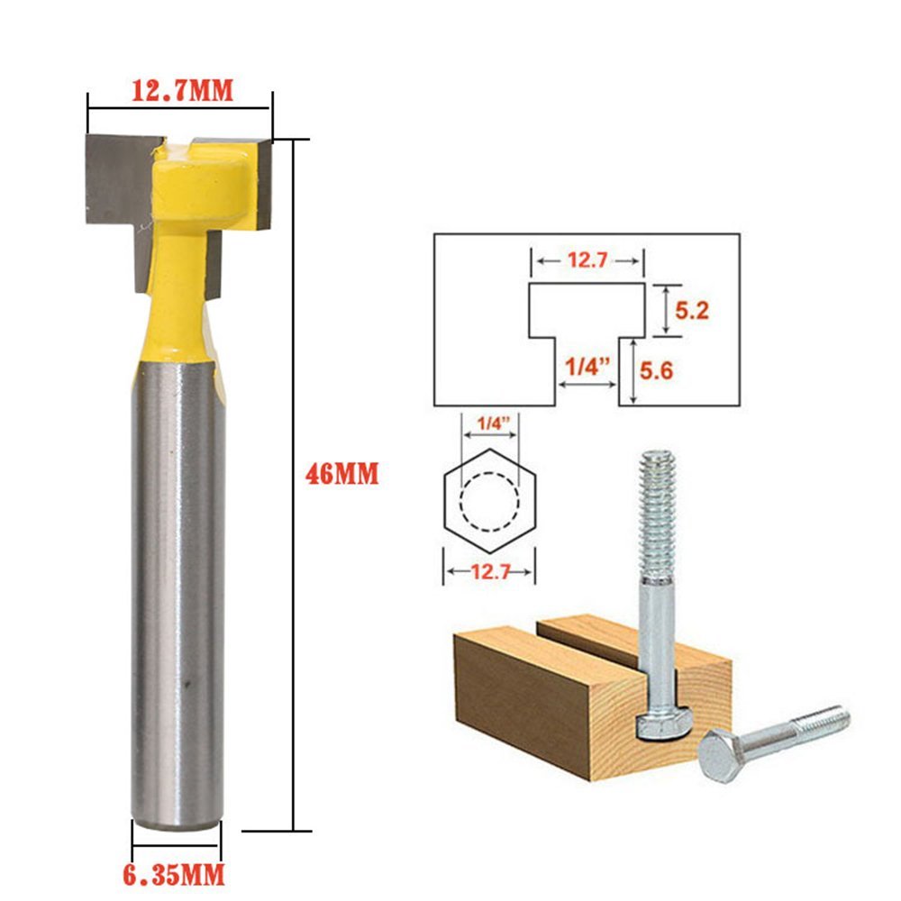 A11I 1/4 inch Shank T-Slot Cut - đánh giá và giá Power Tools For Woodworking