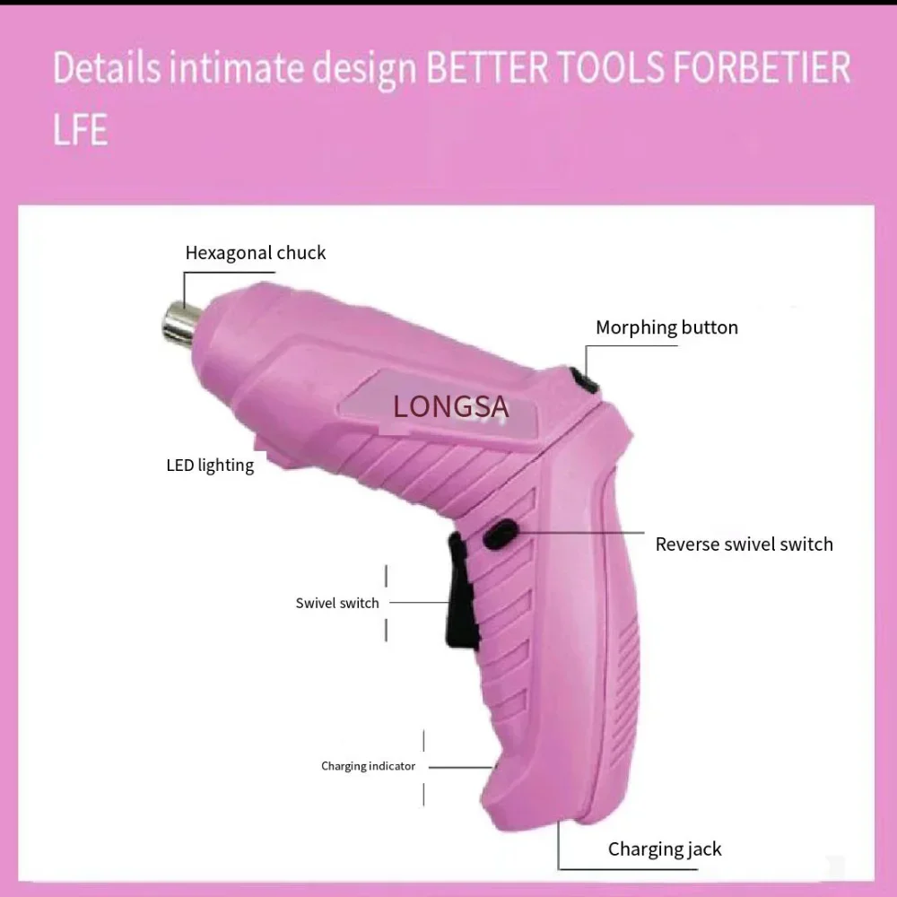 New Full Pink Electric Screwdr - đánh giá và giá Power Tools Pink