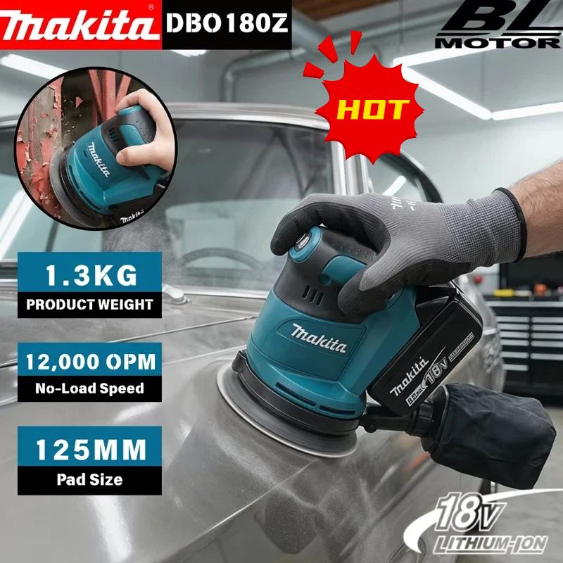 Makita DBO180Z 18V Brushless C - đánh giá và giá Random Orbital Sander