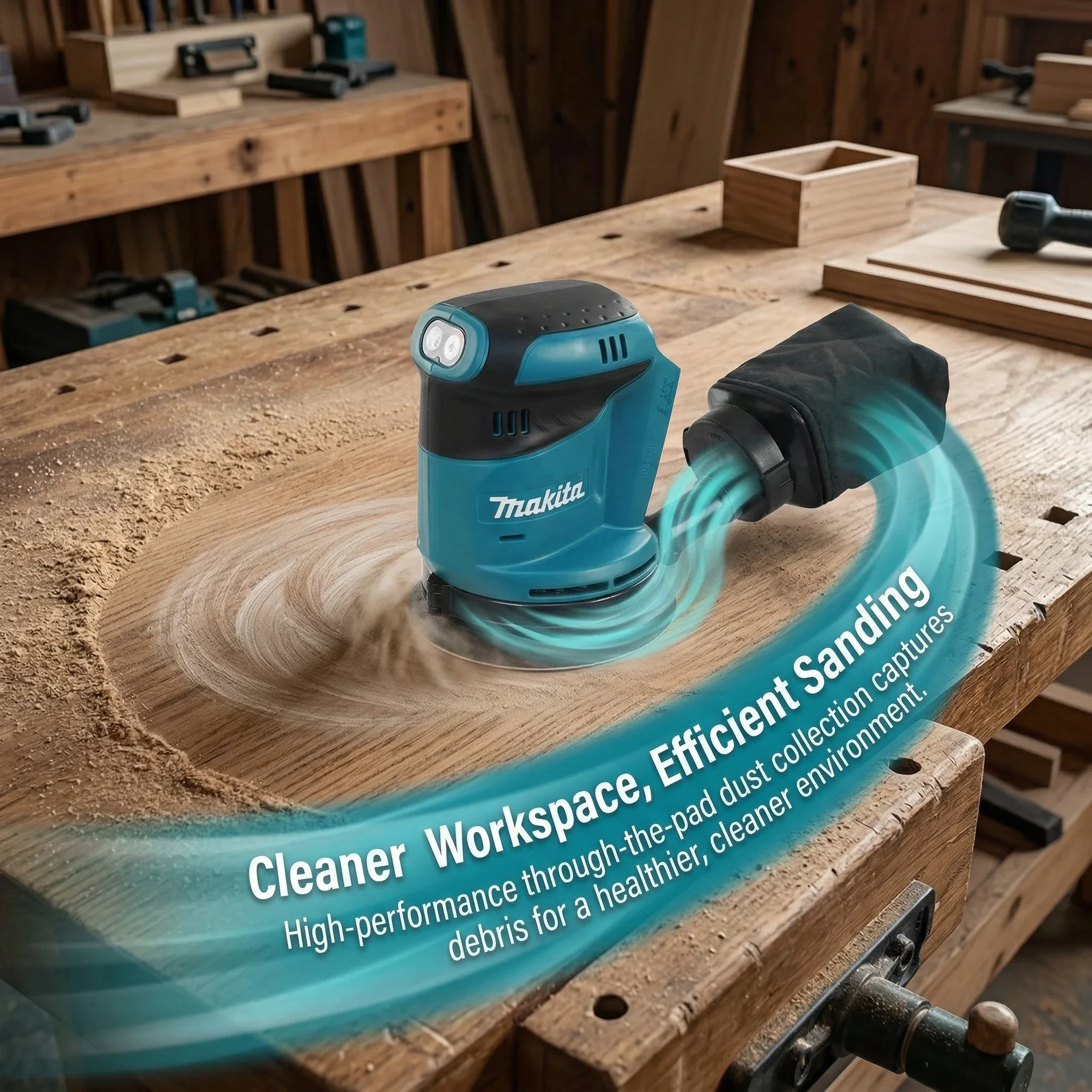 Makita DBO180Z 18V Brushless C - đánh giá và giá Random Orbital Sander