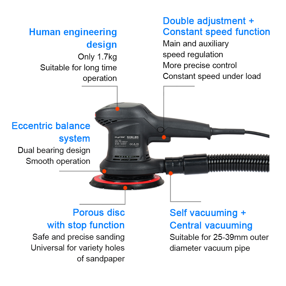 HONGMAI Orbit 3Mm Central Vacu - đánh giá và giá Random Orbital Sander