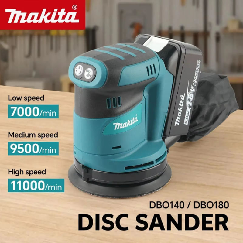 Makita DBO180Z 18V Brushless C - đánh giá và giá Random Orbital Sander