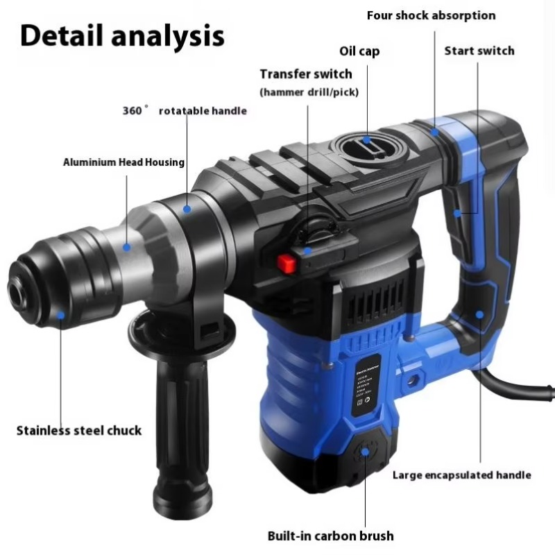 1800w Power Tools Electric Ham - đánh giá và giá Power Tools Hammer