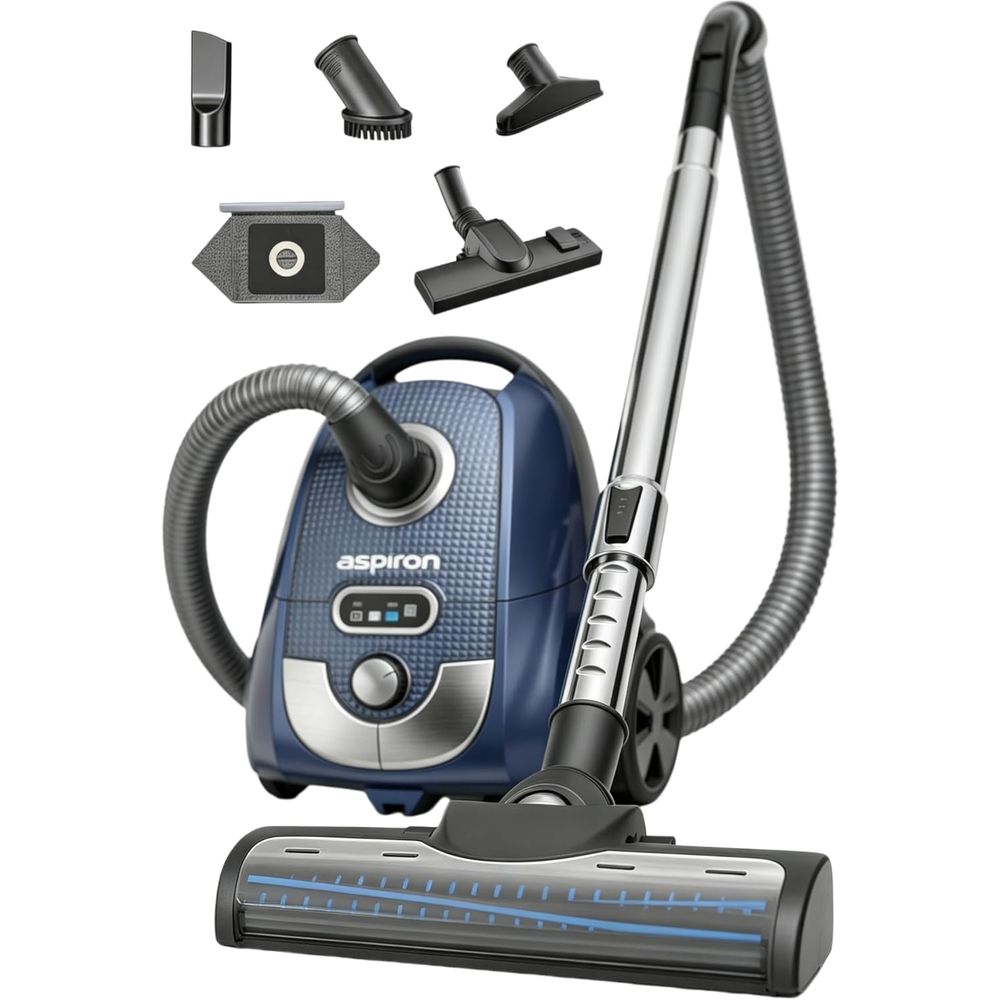Canister Vacuum, 1600W/40Kpa C - đánh giá và giá Bag Power Tools