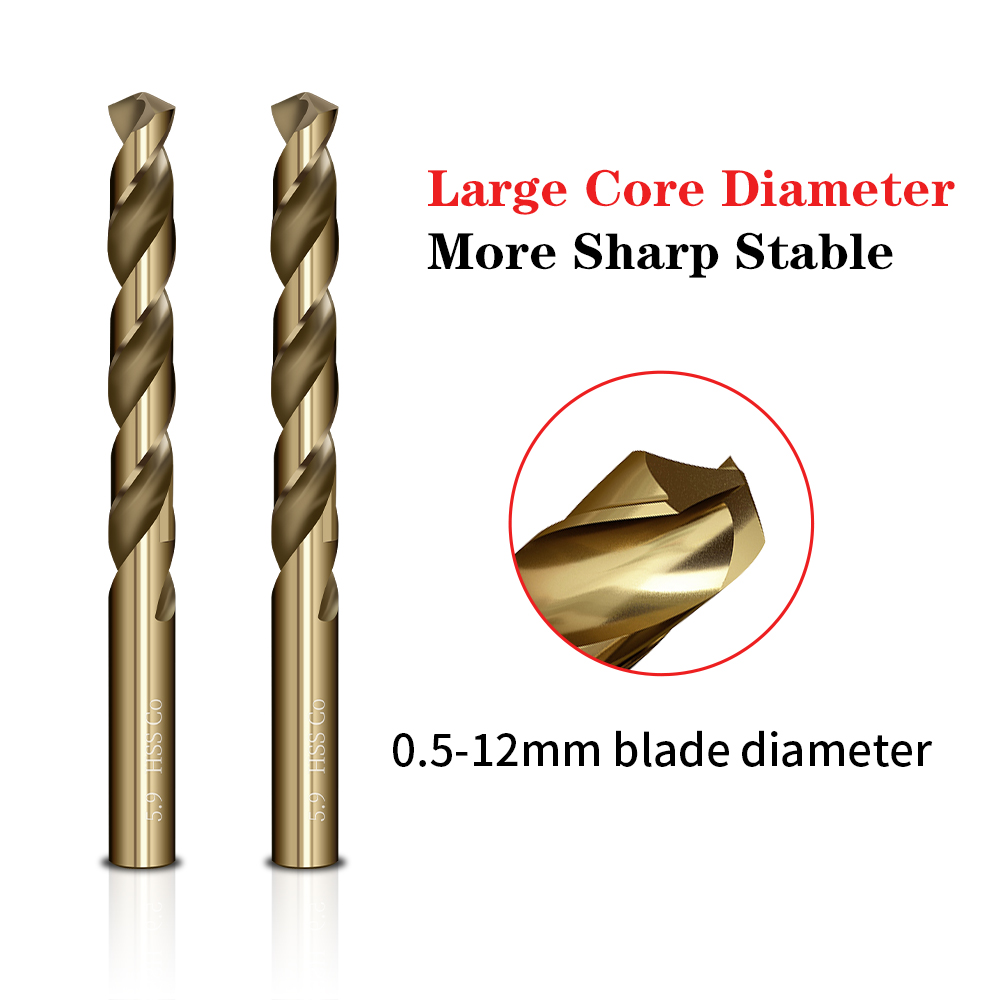 0.5-13mm HSS M35 Twist Drill B - đánh giá và giá Power Tools Kobalt